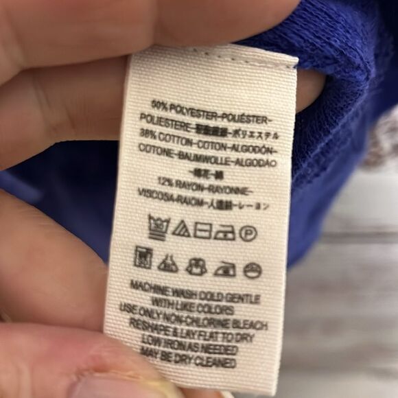 We the Free Women’s Large Sweater Off Shoulder Tunic Purple **FLAW** - Picture 8 of 10